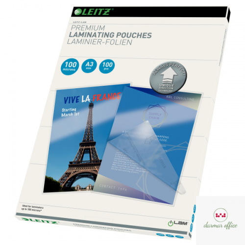 Folia do laminacji Leitz UDT A3 100 mic. , 100 szt., 74870000