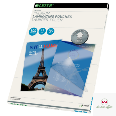 Folia do laminacji Leitz UDT A3 100 mic. , 100 szt., 74870000