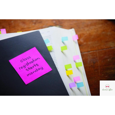 Bloczek samoprzylepny POST-IT (653-TFEN), 38x51mm, 12x100 kart., paleta energetyczna