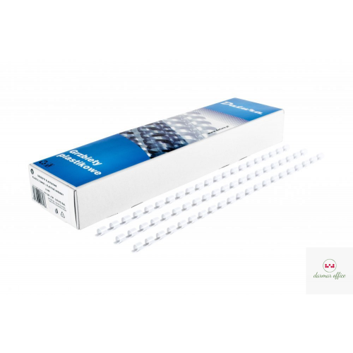 Grzbiet do bindowania DOTTS 19mm (100szt) biały