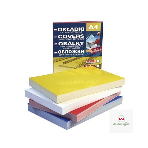 Karton CHROMOLUX niebieski A4 DOTTS opakowanie 100 szt.