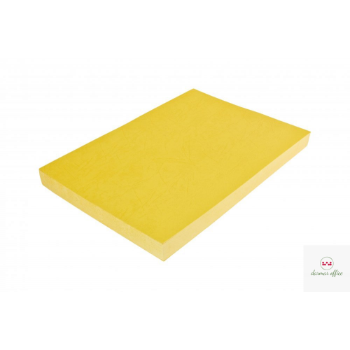 Karton DELTA skóropodobny żółty A4 DOTTS opakowanie 100 szt.