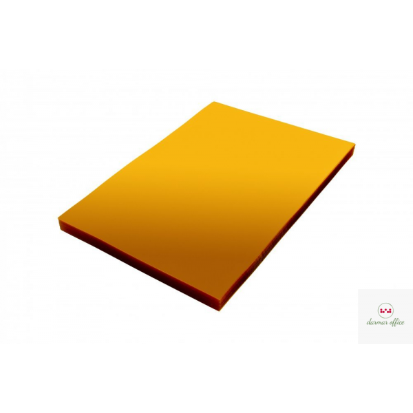 Folia do bindowania A4 DOTTS przezroczysta żółta 0.20 mm opakowanie 100 szt.