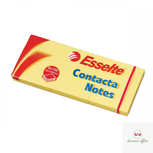 Bloczki samoprzylepne ESSELTE 40x50mm żółte 400k 83012