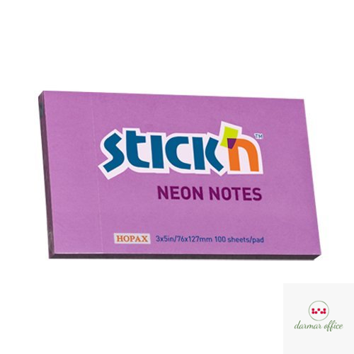 Bloczek STICKN 127x76mm fioletowy neonowy 100k 21214 STICKN