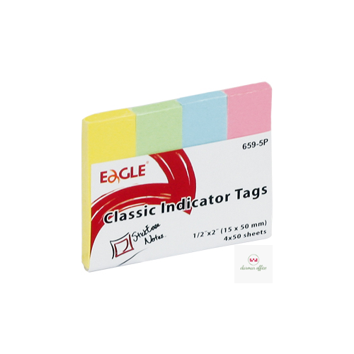 Zakładki indeksujące pastel papierowe 15x50mm 150-1243 4kol. po 50k