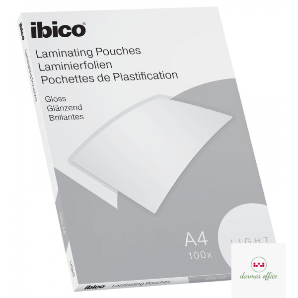 Folia do laminacji IBICO A4 80mic. połysk 100 szt. LIGHT 627308