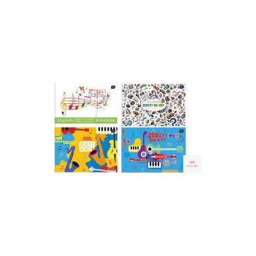 Zeszyt do nut B5 16k mix szeroka linia INTERDRUK 7469