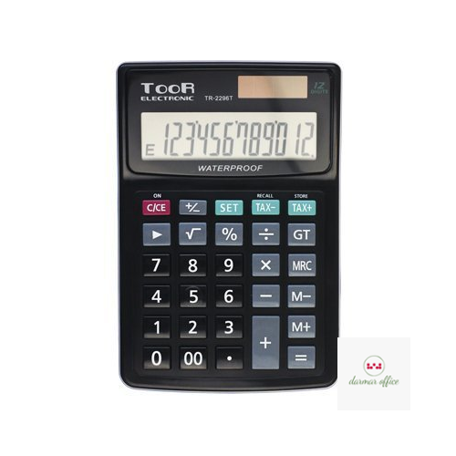 Kalkulator TOOR TR-2296T, 12 pozycyjny, wodoodporny 120-1425