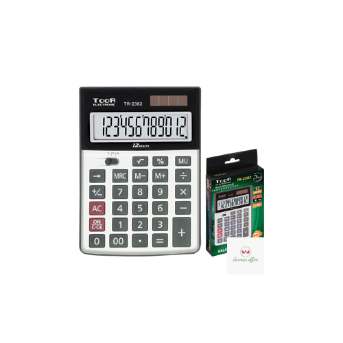 Kalkulator TOOR TR-2382, 12 pozycyjny, podwójne zasilanie 120-1432