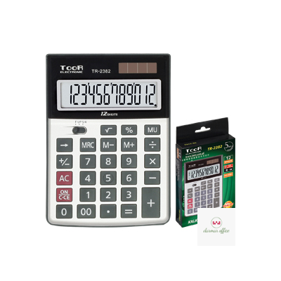 Kalkulator TOOR TR-2382, 12 pozycyjny, podwójne zasilanie 120-1432