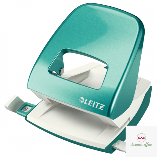 Dziurkacz 5008 LEITZ turkusowy 30 kartek duży metalowy 50081051
