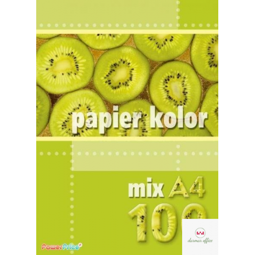Papier xero A4 mix kolorów (100 arkuszy) KRESKA