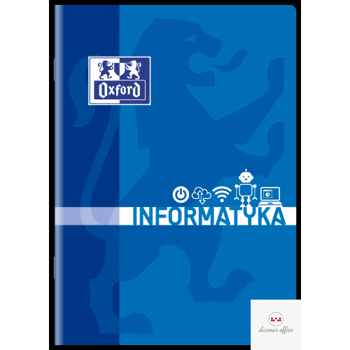 Zeszyt A5 60k, kratka z marginesem, OXFORD, informatyka 400139056