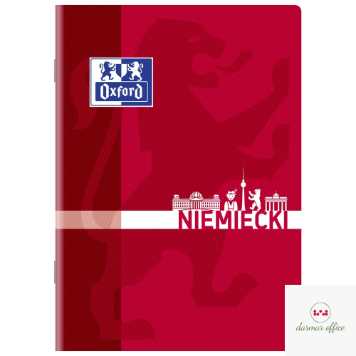 Zeszyt A5 60k, kratka z marginesem, OXFORD, j. niemiecki 400139057