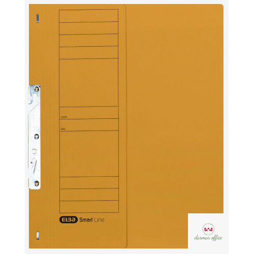Skoroszyt kartonowy ELBA 1/2 A4, hakowy, żółty, 100551892