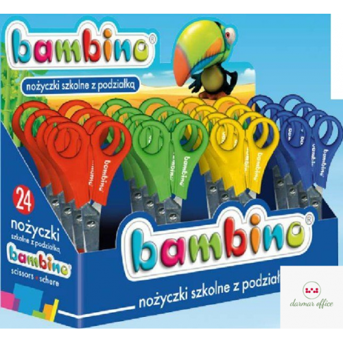 Nożyczki szkolne 13 MINI ZOO (24) *1932 BAMBINO ST.MAJEWSKI
