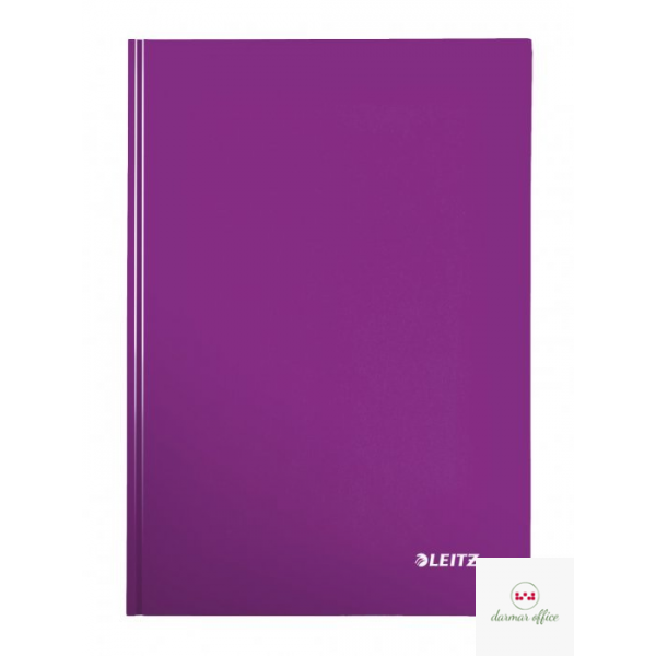 Zeszyt LEITZ WOW A4 80mm okładka twarda fioletowy 46261162