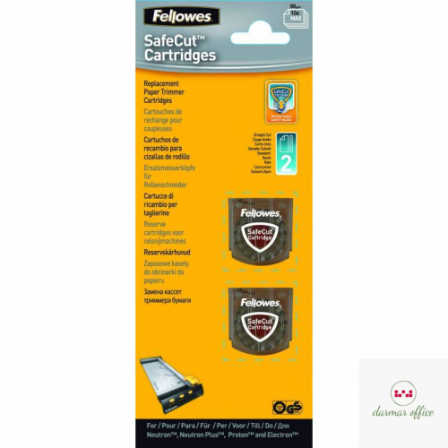 Wymienne kasety SafeCut do trymerów (2 ostrza proste) 5411401 FELLOWES