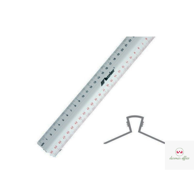 Linijka aluminiowa 30cm 30161 z uchwytem LENIAR