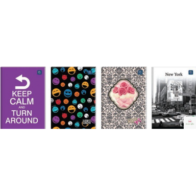 Brulion A5 96k gładki INTERDRUK