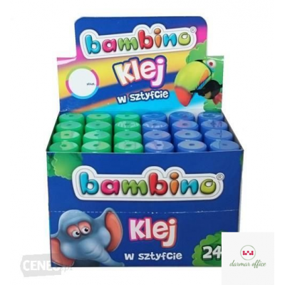 Klej w sztyfcie 15g BAMBINO (24) display 3073 ST.MAJEWSKI