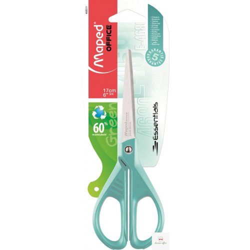 Nożyczki ekologiczne ESSENTIALS GREEN pastel 17 cm Maped 468011
