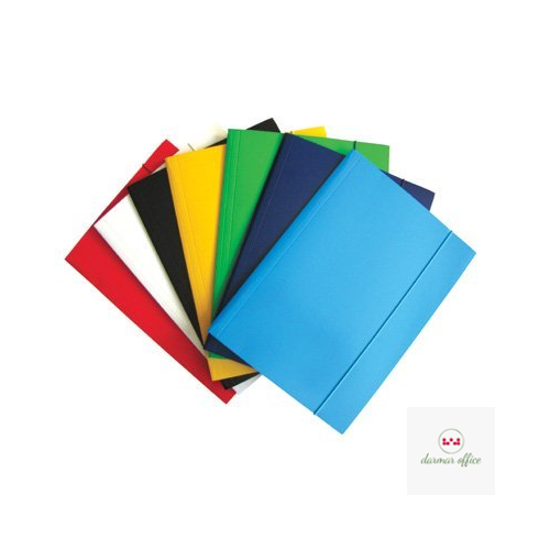 Teczka z gumką DOTTS A4 lakierowana granatowa 390g (21237)