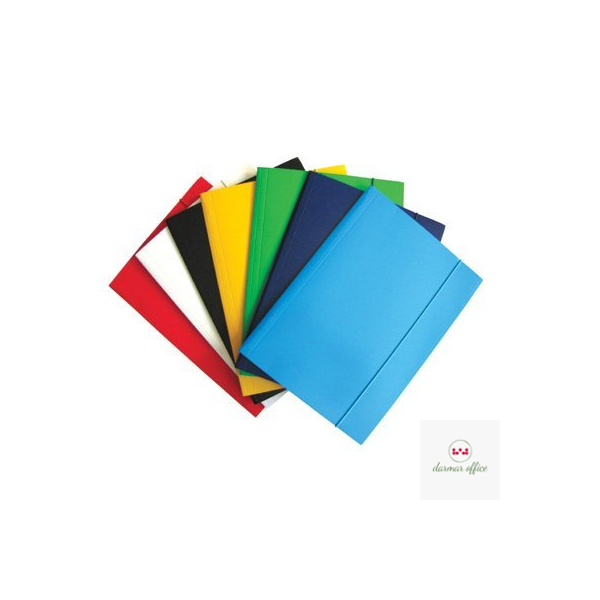 Teczka z gumką DOTTS A4 lakierowana granatowa 390g (21237)