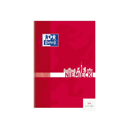 Brulion niemiecki A5 80k 90g kratka z marginesem 400150855 OXFORD
