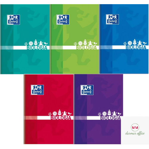 Brulion biologia A5 80k 90g kratka z marginesem 400128286 OXFORD