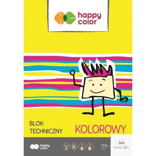 Blok techniczny kolor 170g A4 HAPPY COLOR 3550 2030-09
