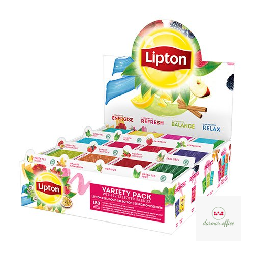 Herbata LIPTON Variety Pack - 12 smaków x 15 kopert fol.
