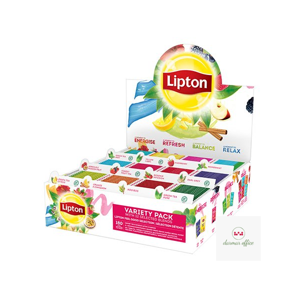 Herbata LIPTON Variety Pack - 12 smaków x 15 kopert fol.