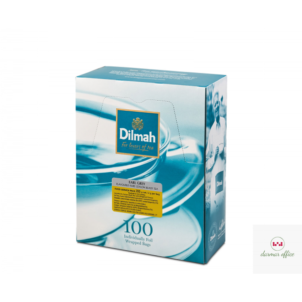 Herbata DILMAH EARL GREY 100kopert x2g czarna z zawieszką