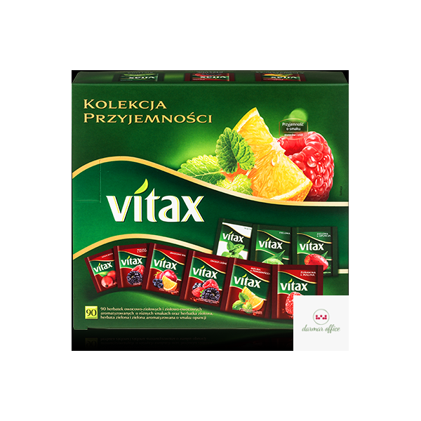 Herbata VITAX KOLEKCJA PRZYJE.MIX owoc 90kop 9 smaków