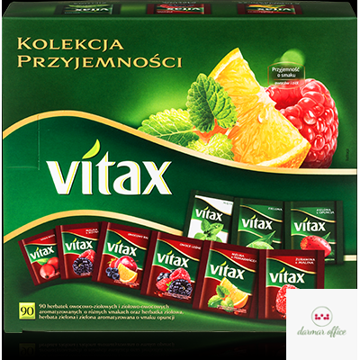 Herbata VITAX KOLEKCJA PRZYJE.MIX owoc 90kop 9 smaków