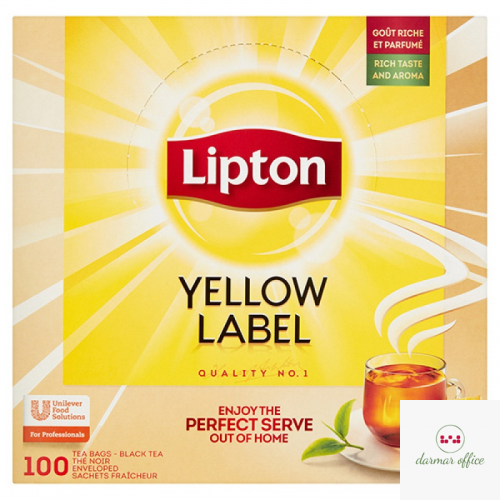Herbata LIPTON Yellow Label (100 kopert fol.) czarna