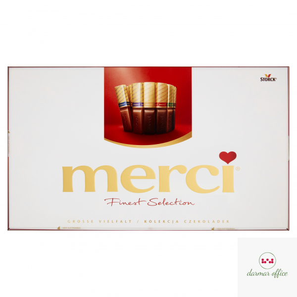 Bombonierka MERCI klasyczna 400g STORCK