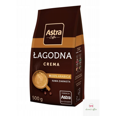 Kawa ASTRA ŁAGODNA CREMA 500g ziarnista