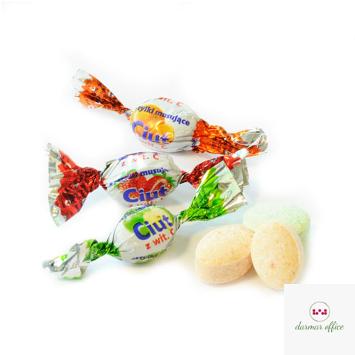 Cukierki JEDNOŚĆ CIUT pudrowe 1kg musujące z witaminą C