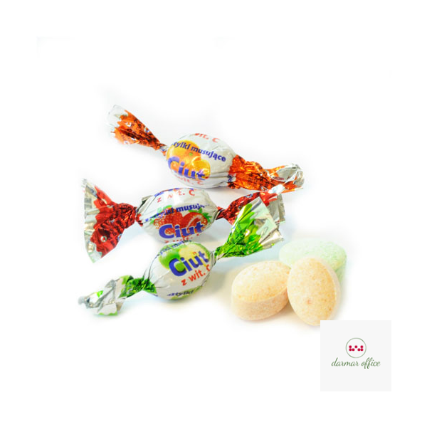 Cukierki JEDNOŚĆ CIUT pudrowe 1kg musujące z witaminą C