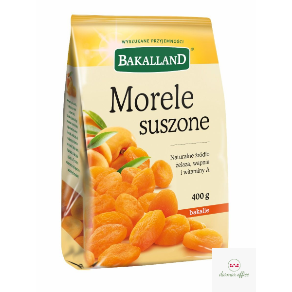Morele suszone 400g BAKALLAND
