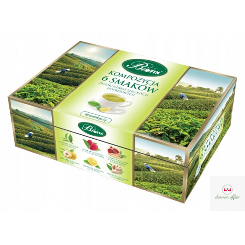 Herbata BIFIX kompozycja 6 smaków ziel. 60k.