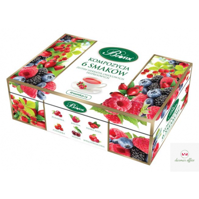 Herbata BIFIX kompozycja 6 smaków owoc.60k.