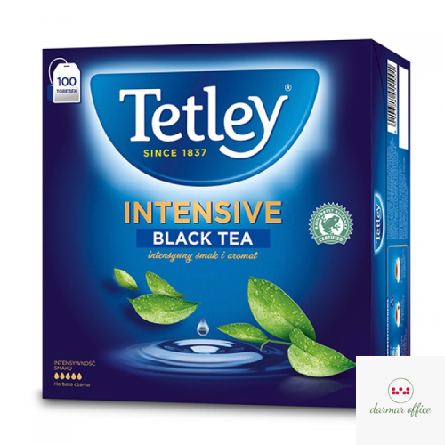 Herbata TETLEY INTENSIVE czarna 100 saszetek z zawieszką