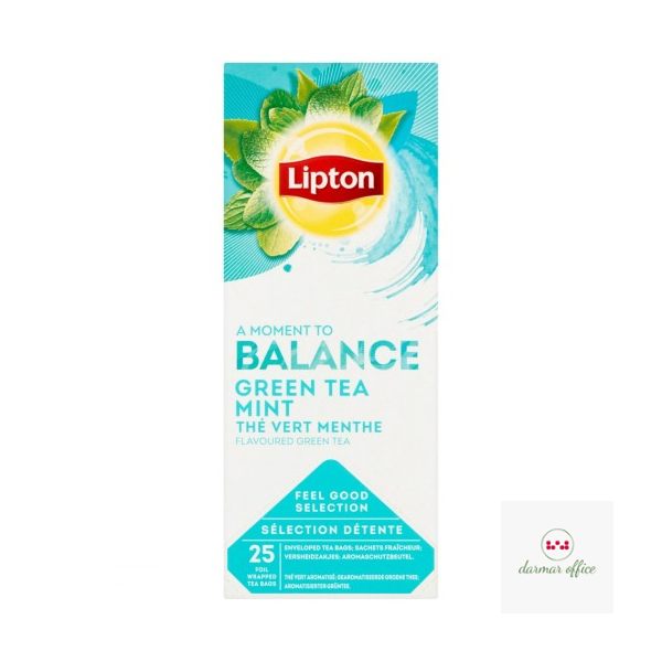 Herbata LIPTON Green Tea Mint (25 kopert fol.)