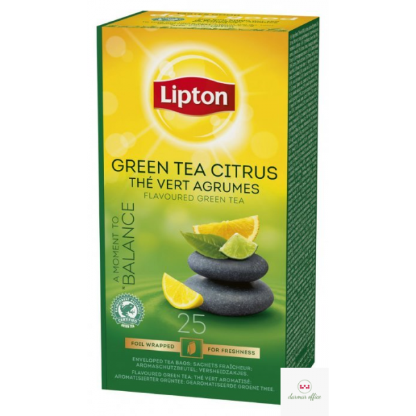 Herbata LIPTON Green Tea Citrus (25 saszetek)