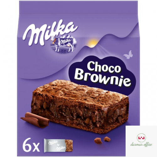 Ciastka MILKA Choco Brownie z czekoladą i kawałkami czekolady mlecznej 6 szt