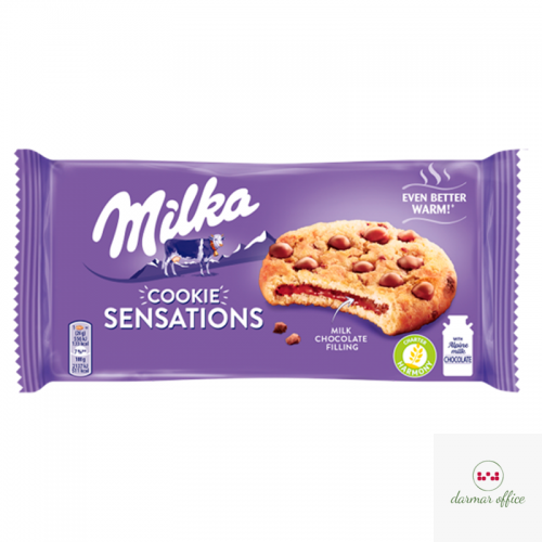 Ciastka MILKA COOKIE SENSATIONS  z kawałkami czekolady mlecznej z mleka alpejskiego 156g